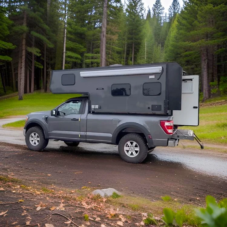 Spacious Travel Trailer Pickup Camper Caravan, Experience Maximum Comfort On The Road